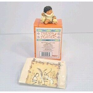 Enesco Friends of the Feather 608971 Baby Wearing Moccasins Figurine 1" w/ Box